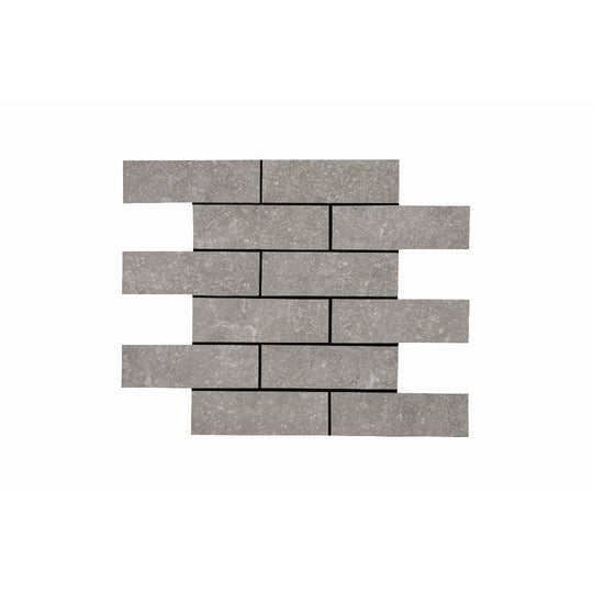 Crossville 12" x 15" Beljn Unpolished Porcelain 2x6" Brick Mosaic