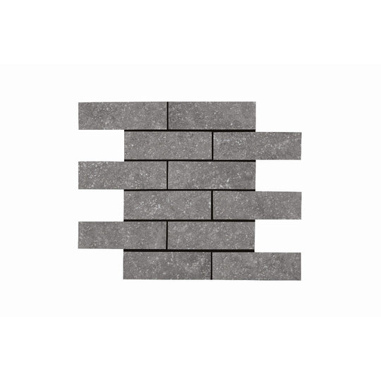 Crossville 12" x 15" Beljn Unpolished Porcelain 2x6" Brick Mosaic