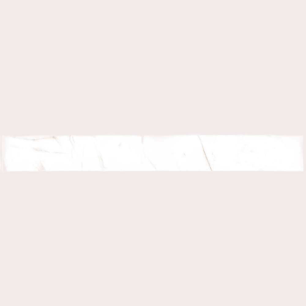 Tesoro 3" x 24" Classic Marble Rectified Polished Pocelain Bullnose