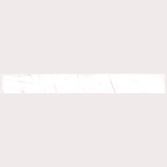 Tesoro 3" x 24" Classic Marble Rectified Polished Pocelain Bullnose