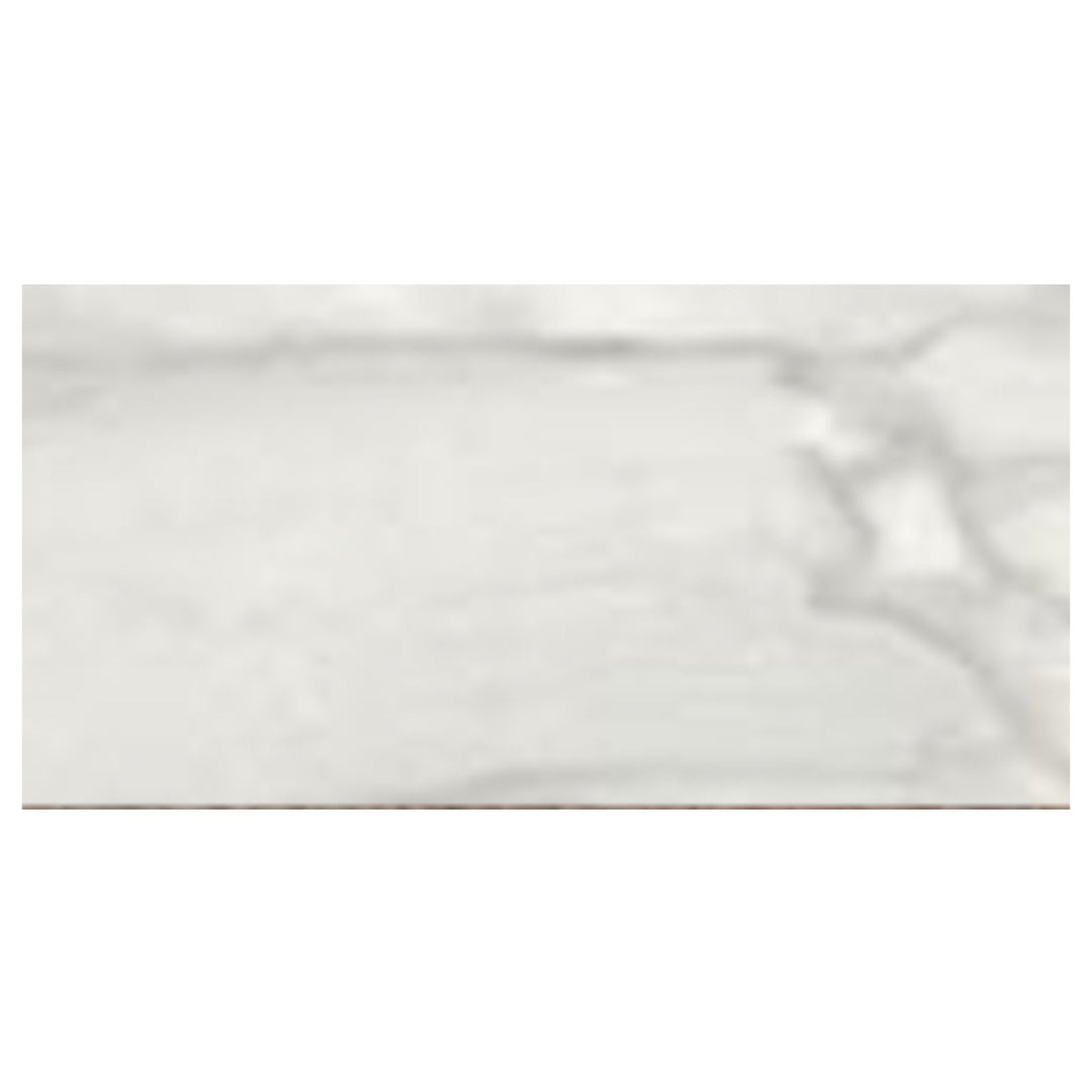 Happy Floors 3" x 12" Bardiglio Rectified Polished Porcelain Tile (Sale)
