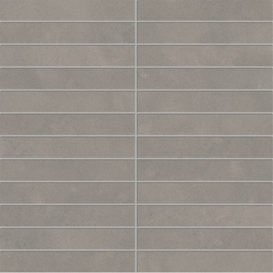 Emser Tile 12" x 12" Agio Rectified Matte 1x6" Stack Porcelain Mosaic
