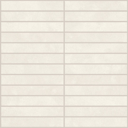Emser-Agio-12-x-12-Rectified-Matte-1x6-Stack-Porcelain-Mosaic-Bianco