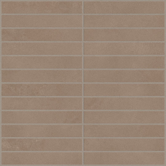 Emser-Agio-12-x-12-Rectified-Matte-1x6-Stack-Porcelain-Mosaic-Duna