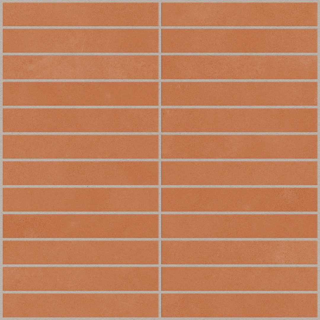 Emser-Agio-12-x-12-Rectified-Matte-1x6-Stack-Porcelain-Mosaic-Granat