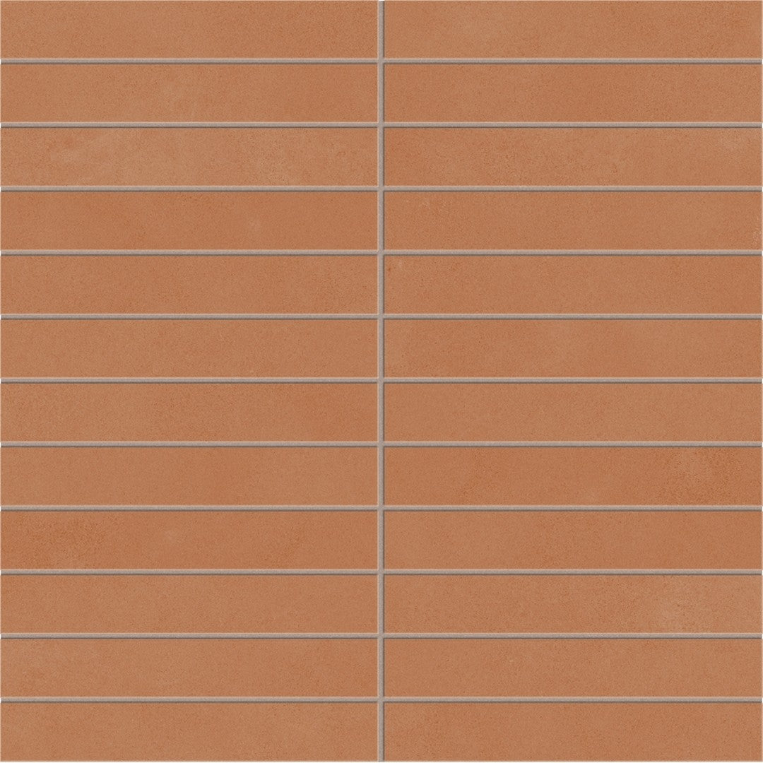 Emser Tile 12" x 12" Agio Rectified Matte 1x6" Stack Porcelain Mosaic