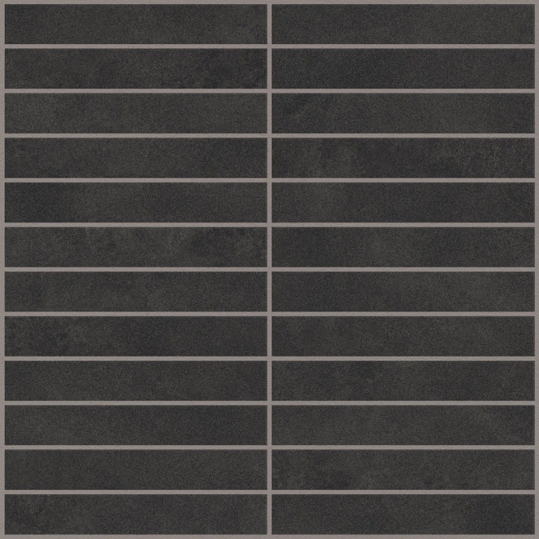 Emser-Agio-12-x-12-Rectified-Matte-1x6-Stack-Porcelain-Mosaic-Lava