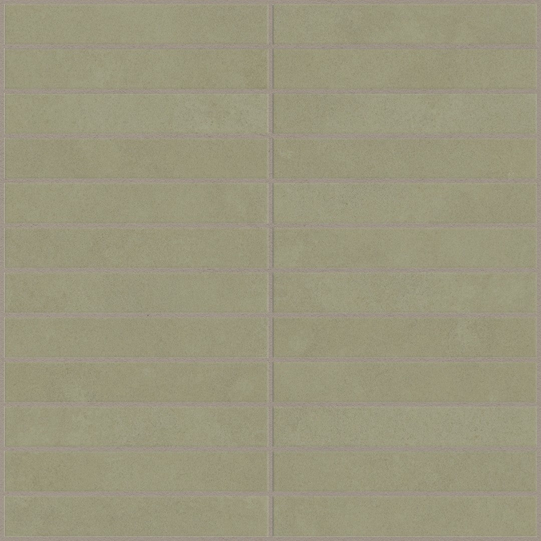 Emser-Agio-12-x-12-Rectified-Matte-1x6-Stack-Porcelain-Mosaic-Menta