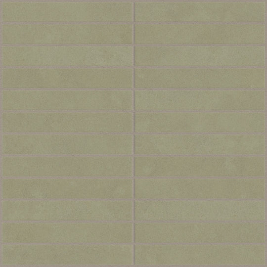 Emser-Agio-12-x-12-Rectified-Matte-1x6-Stack-Porcelain-Mosaic-Menta