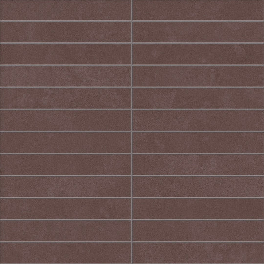 Emser Tile 12" x 12" Agio Rectified Matte 1x6" Stack Porcelain Mosaic