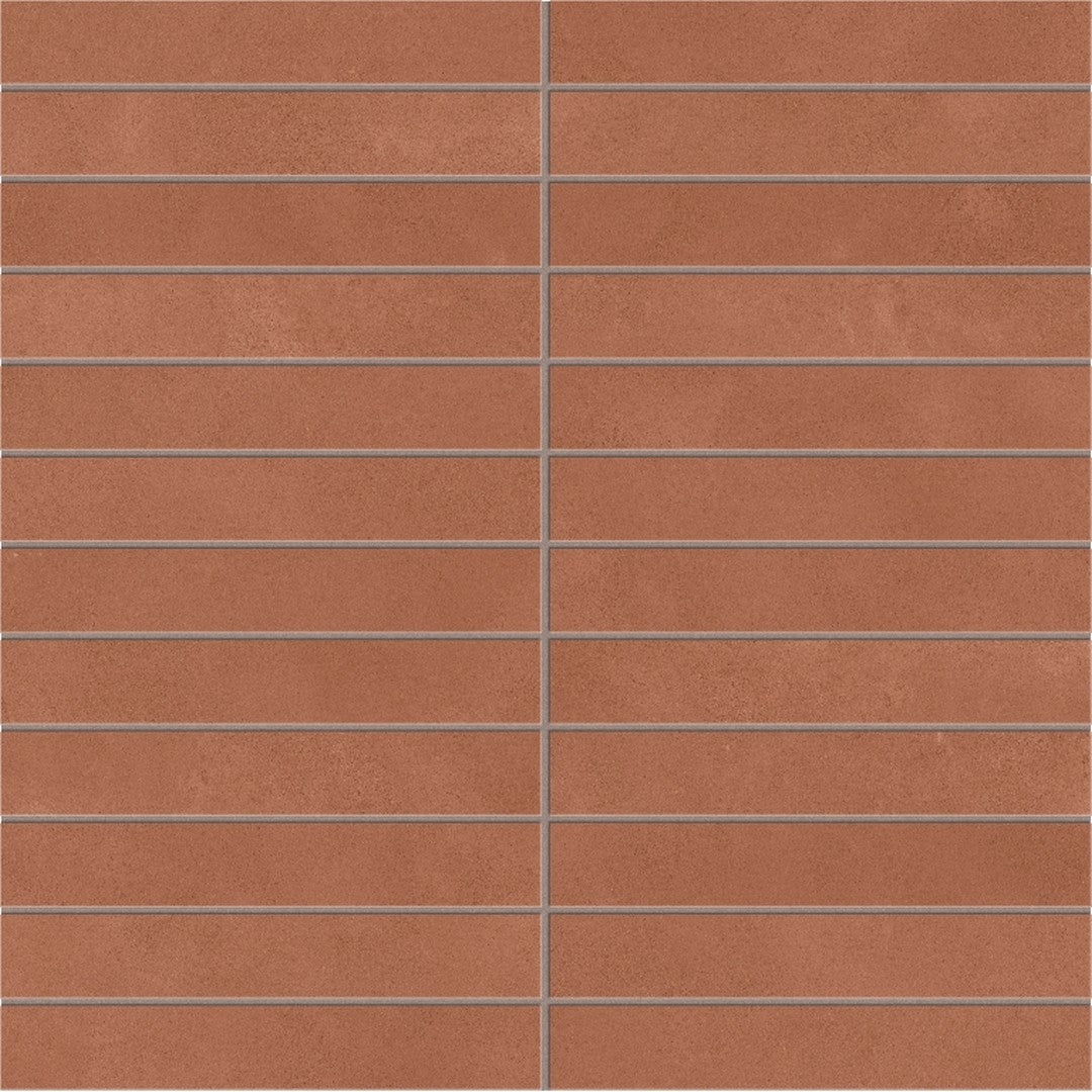 Emser Tile 12" x 12" Agio Rectified Matte 1x6" Stack Porcelain Mosaic
