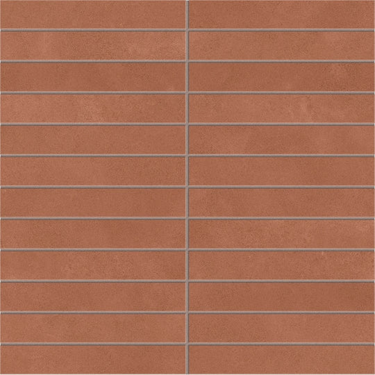 Emser Tile 12" x 12" Agio Rectified Matte 1x6" Stack Porcelain Mosaic