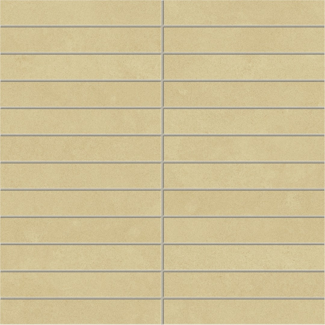 Emser Tile 12" x 12" Agio Rectified Matte 1x6" Stack Porcelain Mosaic