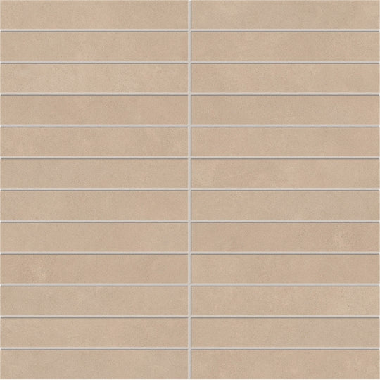 Emser Tile 12" x 12" Agio Rectified Matte 1x6" Stack Porcelain Mosaic