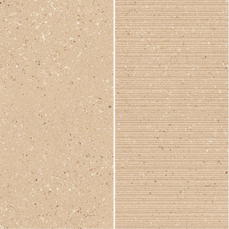 Emser 12" x 12" Milzetti Rectified Textured 6x12" Stacked Porcelain Mosaic