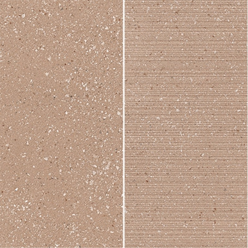 Emser 12" x 12" Milzetti Rectified Textured 6x12" Stacked Porcelain Mosaic