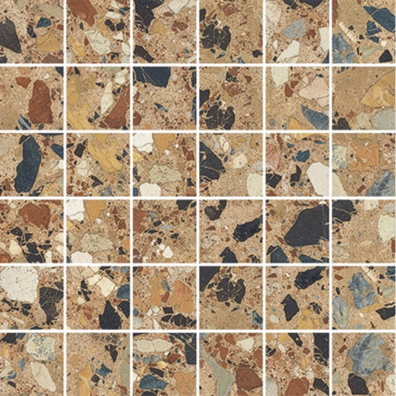 Emser 12" x 12" Milzetti Rectified Brushed Porcelain 2" Mosaic