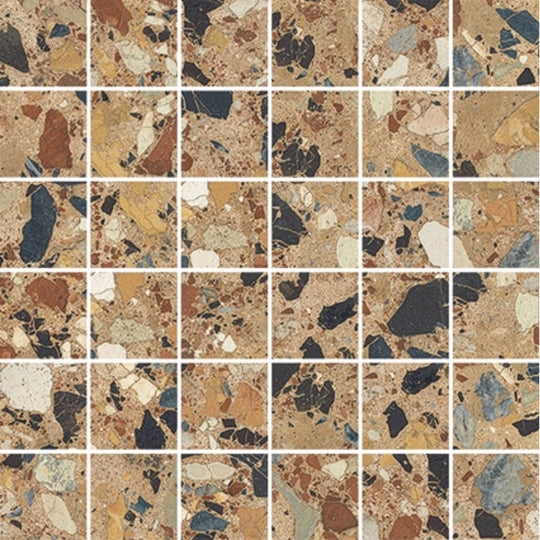 Emser 12" x 12" Milzetti Rectified Brushed Porcelain 2" Mosaic