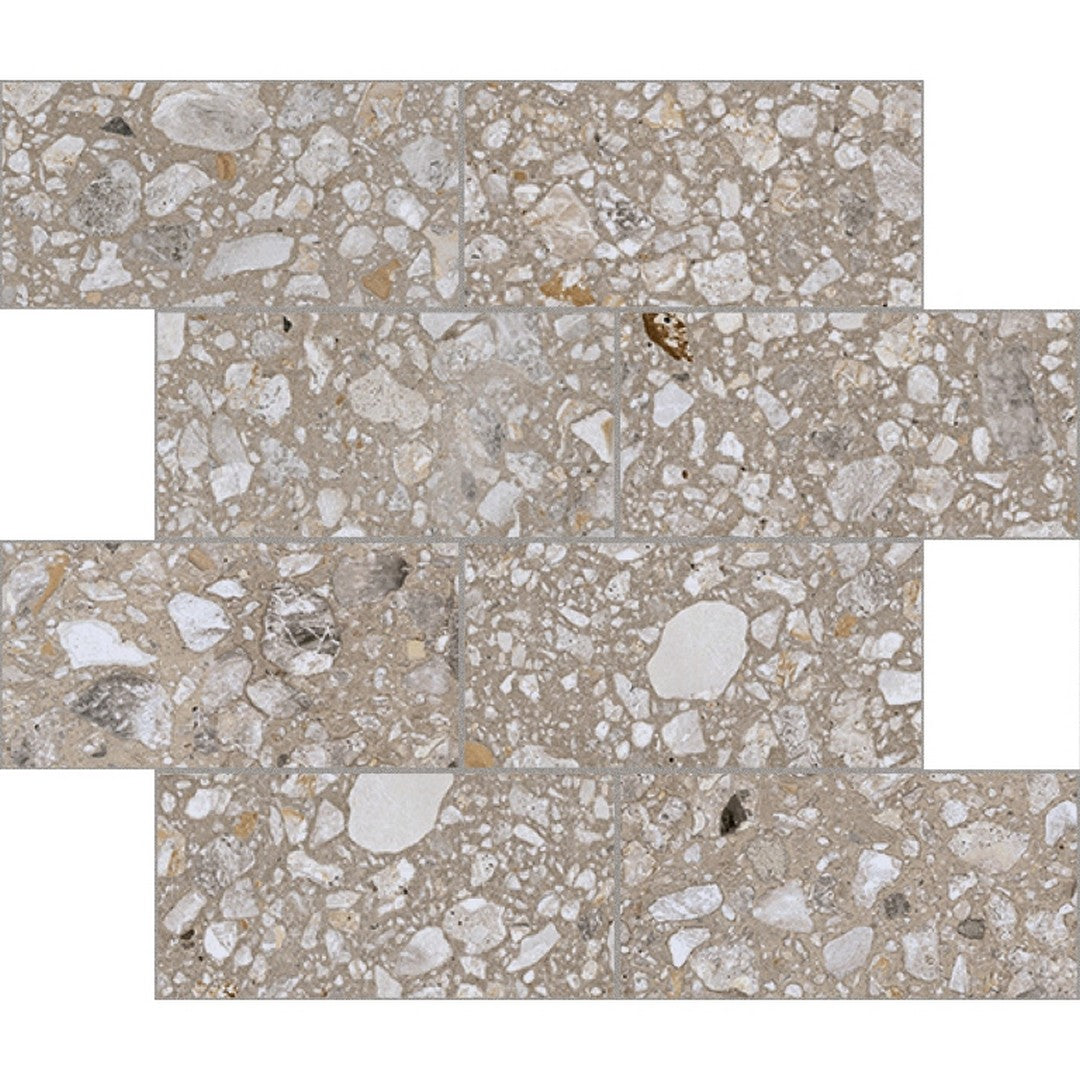 Emser 12" x 12" Perenne Matte 3x6" Offset Porcelain Mosaic