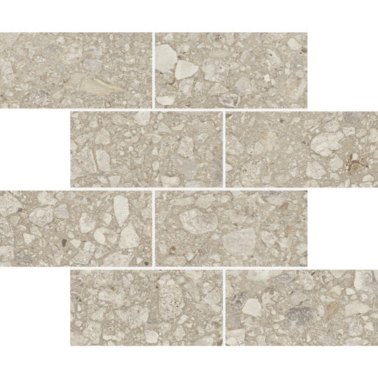 Emser 12" x 12" Perenne Matte 3x6" Offset Porcelain Mosaic