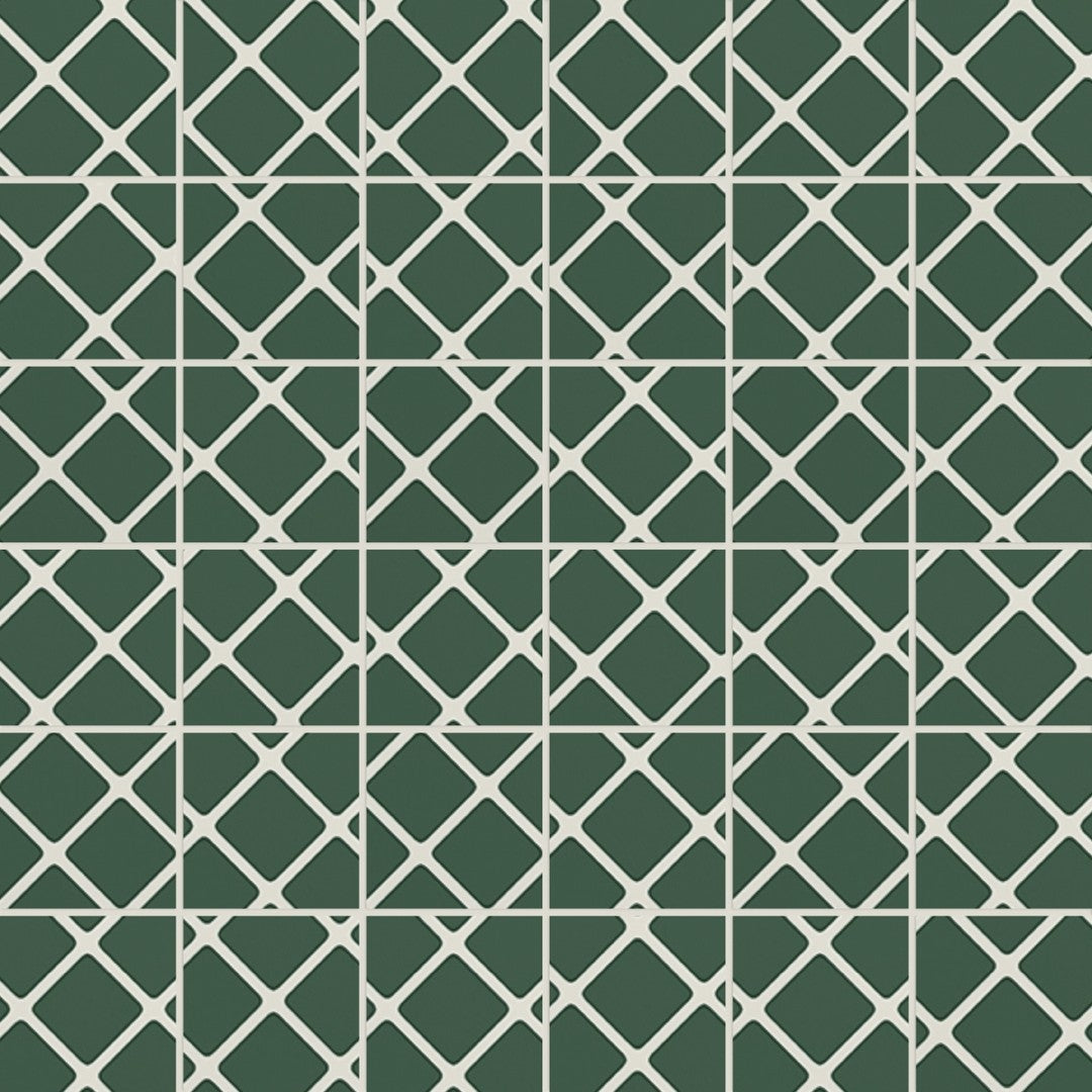 Emser 12" x 12" Vectora Rectified Glossy Porcelain 2" Mosaic