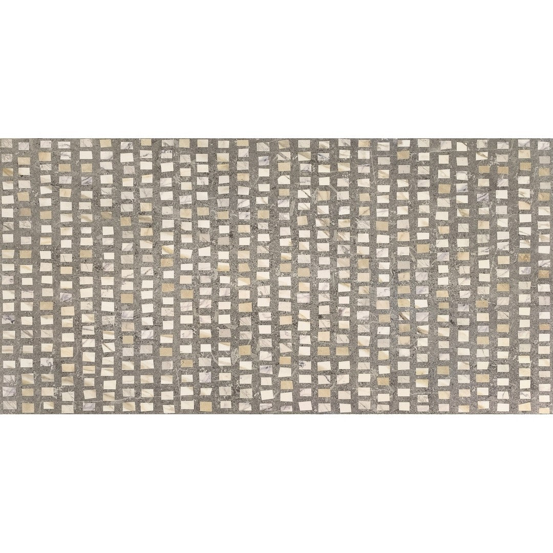 Emser 24" x 47" Vero Rectified Satin Grid Porcelain Wall Tile