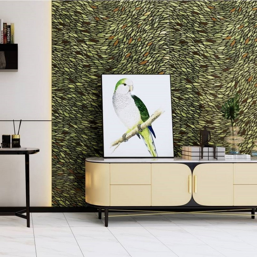 Emser-47-x-109-Zambia-Rectified-Glossy-Deco-Thin-Porcelain-Tile-Parrot