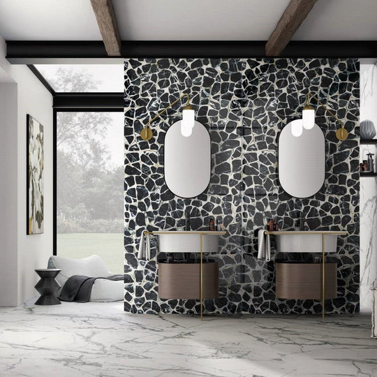 Emser-47-x-109-Zambia-Rectified-Glossy-Deco-Thin-Porcelain-Tile-Turtle