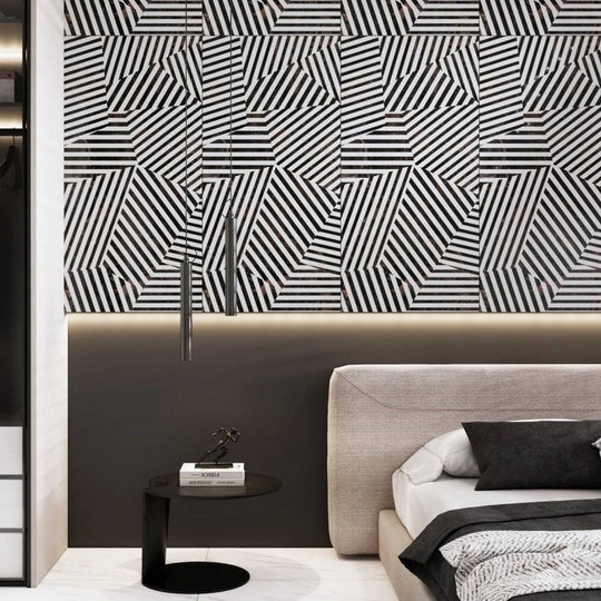 Emser-24-x-47-Zambia-Rectified-Glossy-Deco-Porcelain-Tile-Zebra