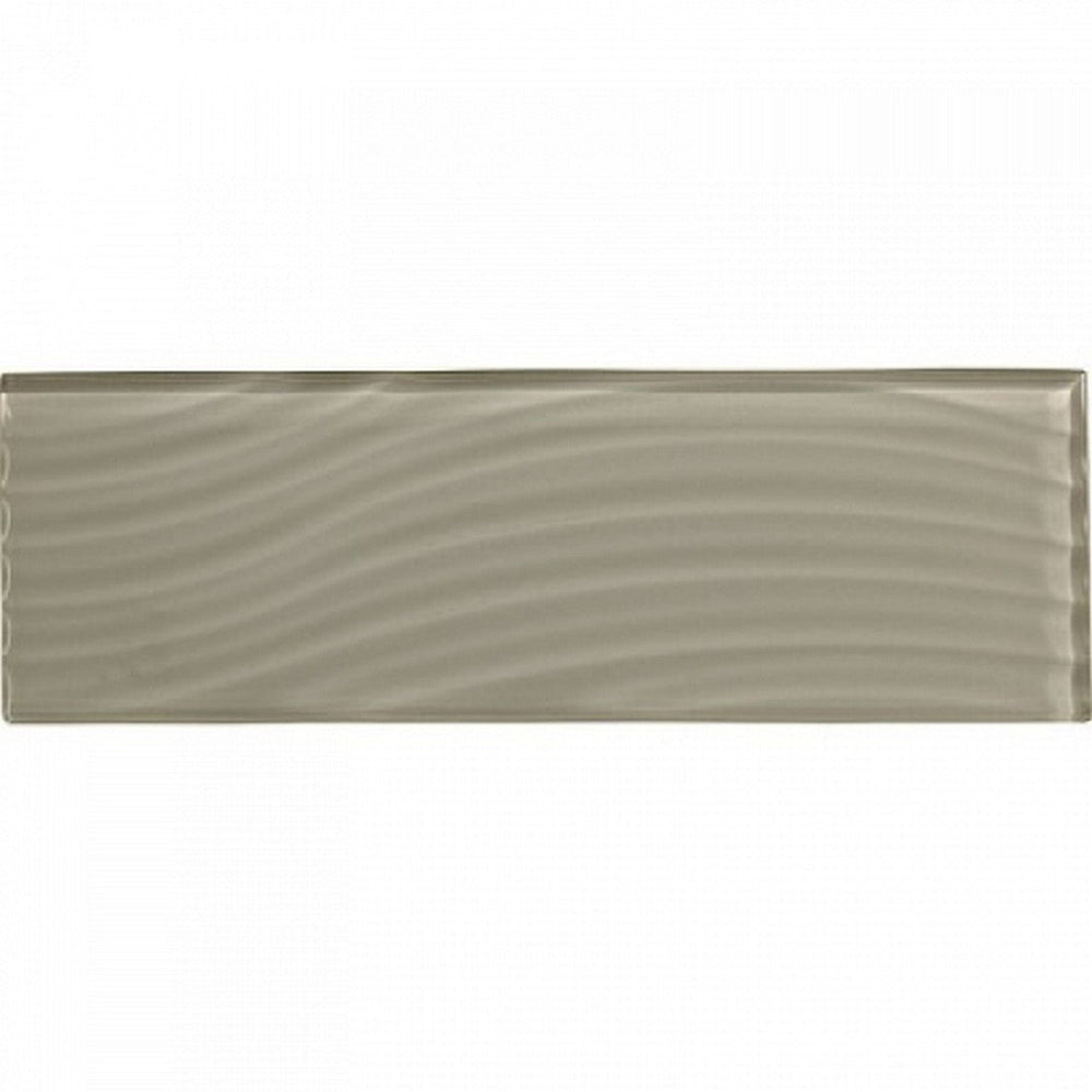 American Olean Color Appeal Abstracts Textured 4" x 12" Glass Wavy Tile