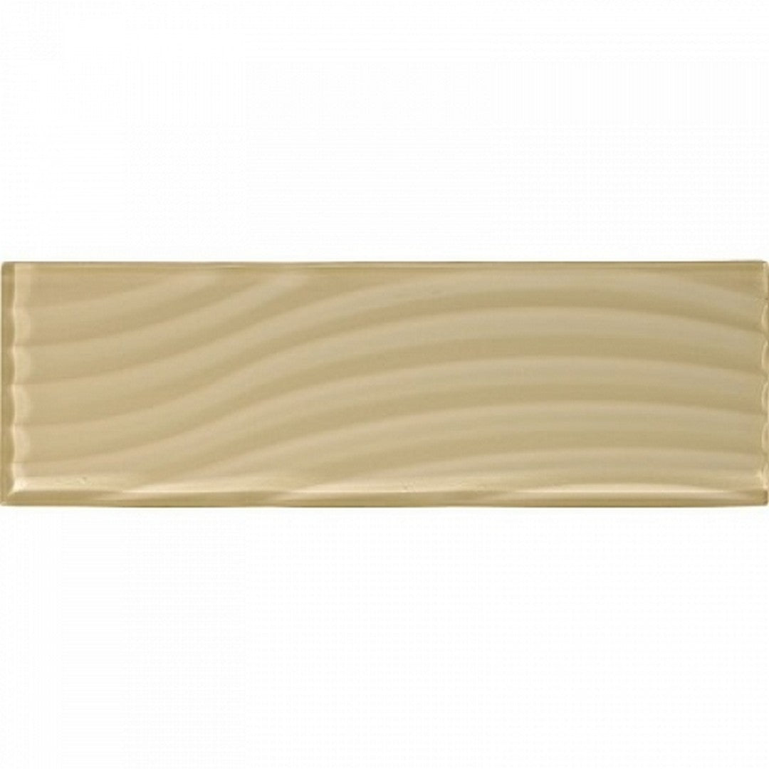 American Olean Color Appeal Abstracts Textured 4" x 12" Glass Wavy Tile