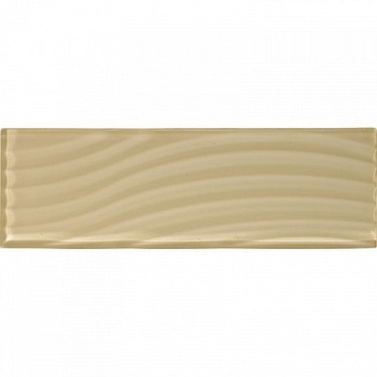 American Olean Color Appeal Abstracts Textured 4" x 12" Glass Wavy Tile