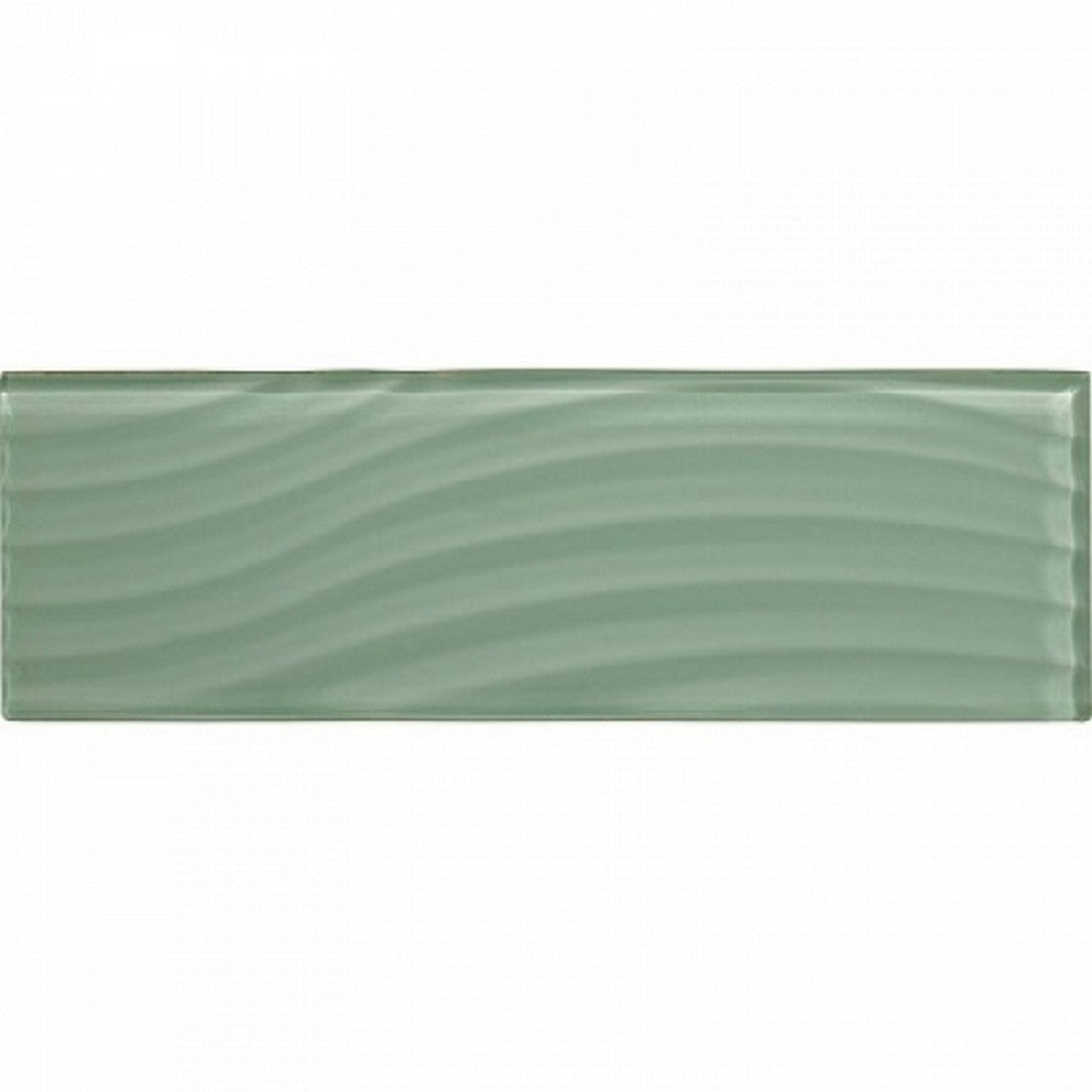 American Olean Color Appeal Abstracts Textured 4" x 12" Glass Wavy Tile