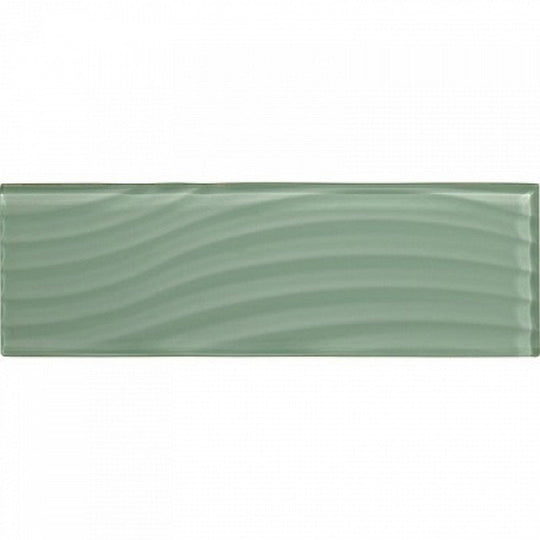 American Olean Color Appeal Abstracts Textured 4" x 12" Glass Wavy Tile