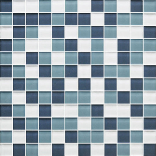 American Olean Color Appeal Glossy 12" x 12" Glass Blends Mosaic