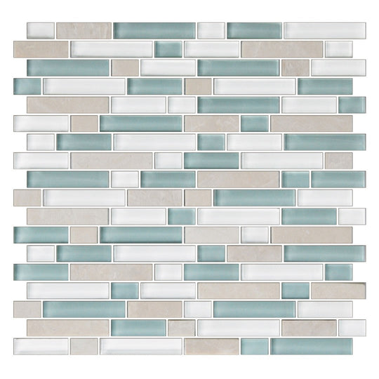 American Olean Color Appeal Glossy 12" x 12" Glass & Stone Mosaic