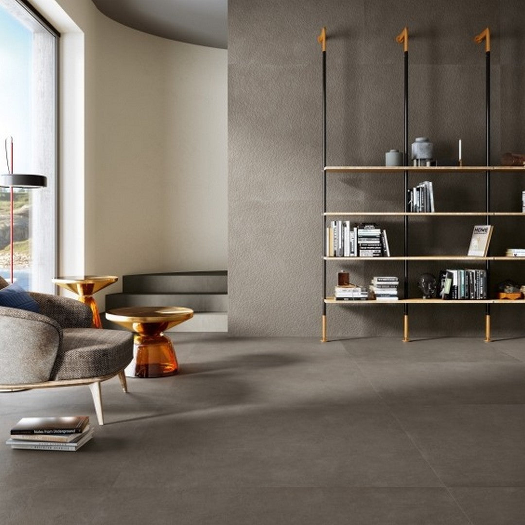 Emser-Claytone-47-x-47-Rectified-Matte-Groove-Porcelain-Tile-Gray