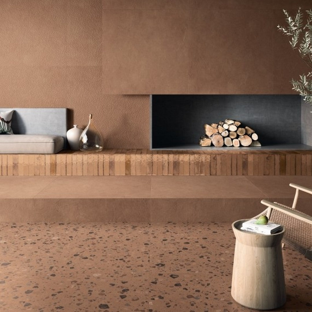 Emser-Claytone-47-x-47-Rectified-Matte-Groove-Porcelain-Tile-Terra