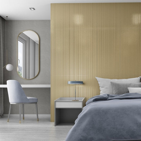 Emser-18-x-35-Mimica-Rectified-Glossy-Porcelain-Groove-Wall-Tile-Gold