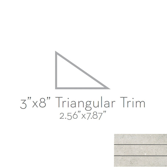 Emser Radiant 3" x 8" Matte Porcelain Angle Trim