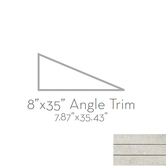 Emser Radiant 8" x 35" Matte Porcelain Angle Trim