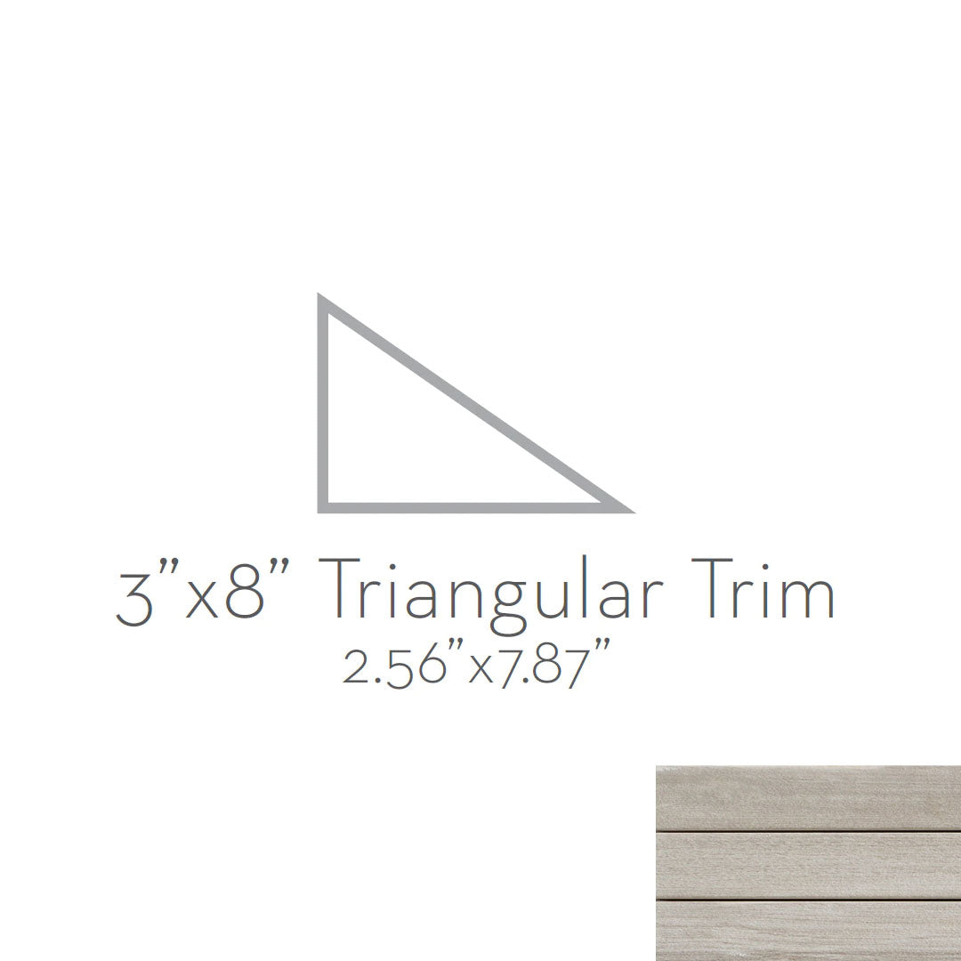 Emser Radiant 3" x 8" Matte Porcelain Angle Trim