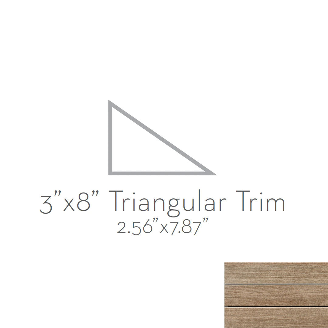 Emser Radiant 3" x 8" Matte Porcelain Angle Trim