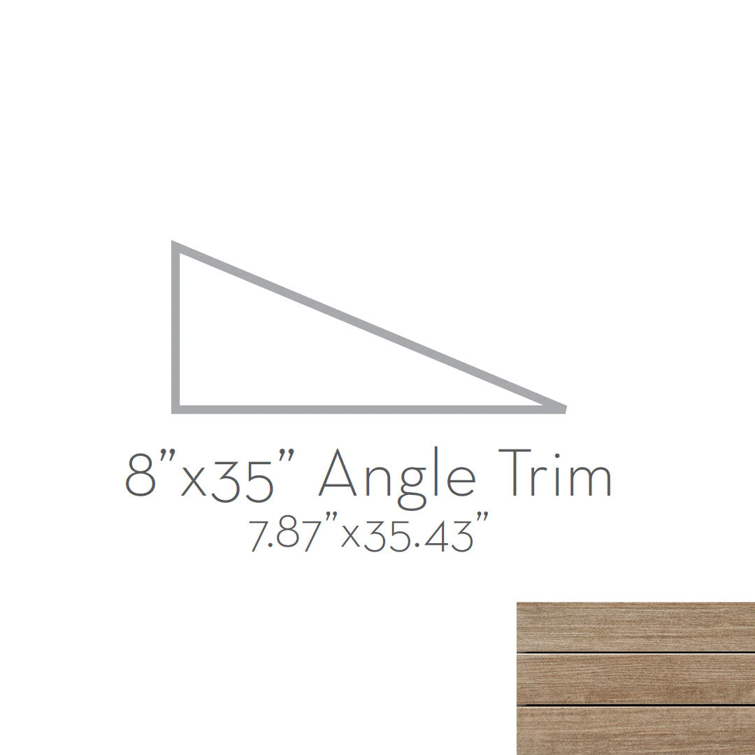 Emser Radiant 8" x 35" Matte Porcelain Angle Trim