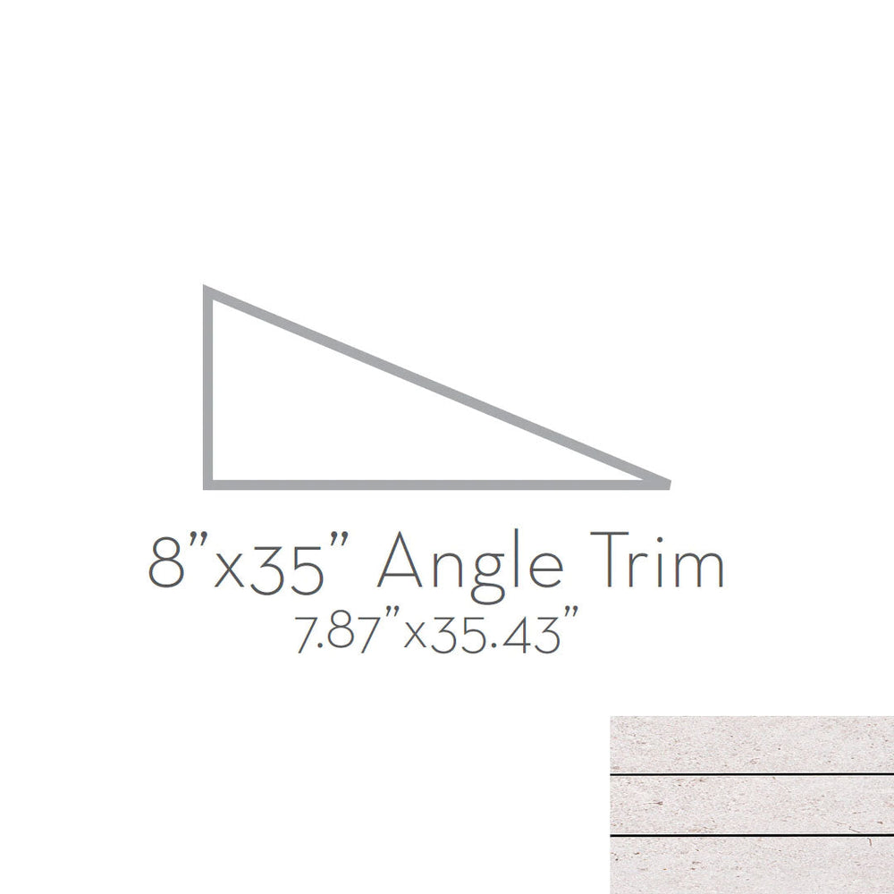 Emser Radiant 8" x 35" Matte Porcelain Angle Trim