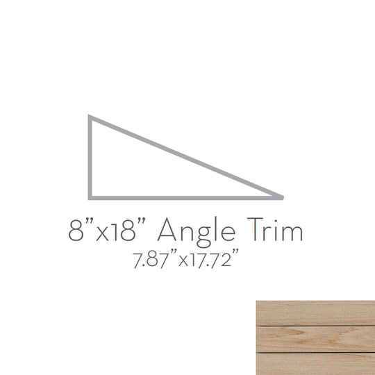 Emser Radiant 8" x 18" Matte Porcelain Angle Trim