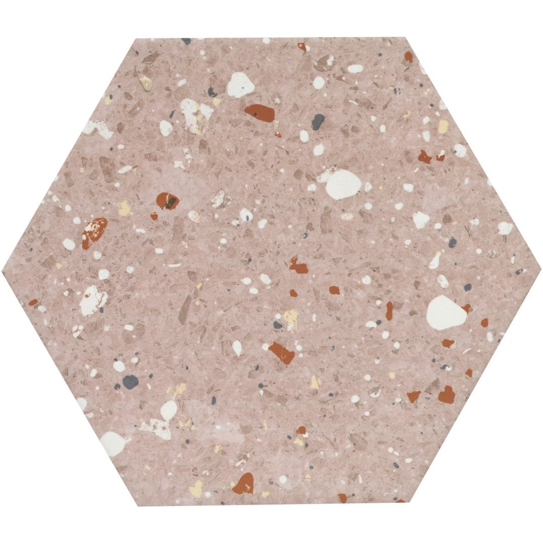 Emser 10" x 11" Tatsu Satin Hexagon Porcelain Wall Tile