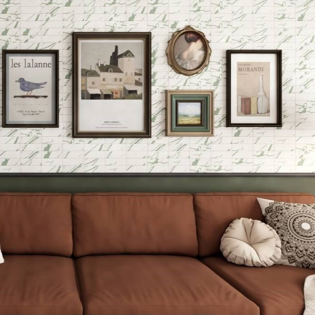 Emser-2-x-6-Triveni-Pressed-Satin-Deco-Ceramic-Wall-Tile-Forest