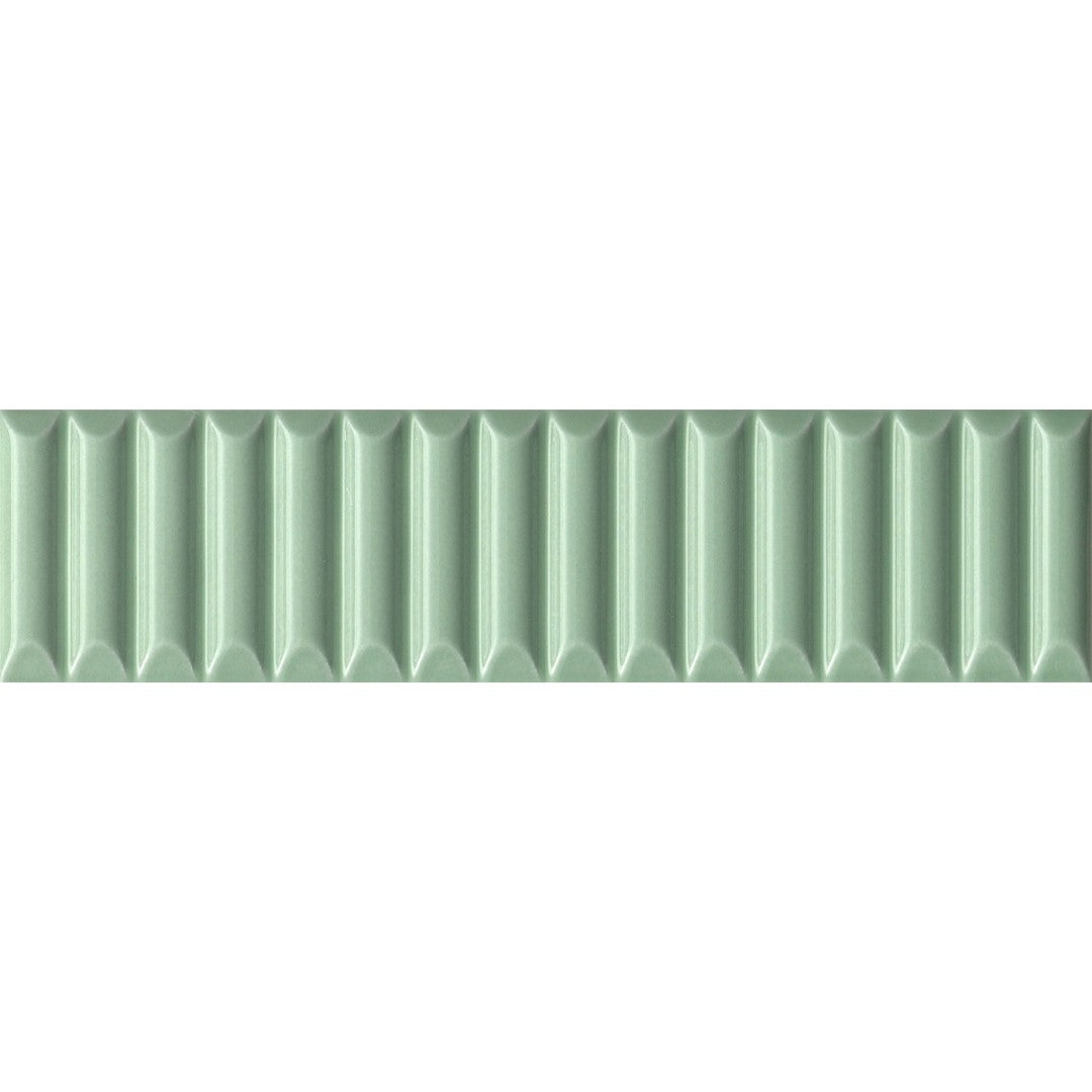 Emser 2" x 8" Triveni Pressed Glossy Jet Ceramic Wall Tile