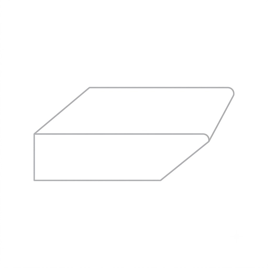 Emser 31" x 96" Imprint Matte Porcelain Sharknose Table Top